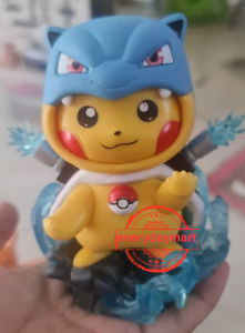 POKÉMON🔥PIKACHU COSPLAY CHARMANDER SQUIRTLE BULBASAUR 13cm Q VERSION🔥ACTION FIGURE TOYS STATUES