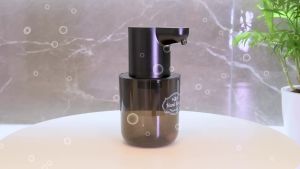 Wall Mounted Automatic Soap Dispenser 13.5oz/400ml Rechargeable Foaming Soap Dispenser Touchless for Hand Dish IPX5 Waterproof for Bathroom/Kitchen/Washroom Black