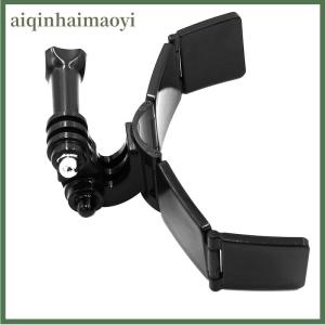 aiqinhaimaoyi Full Face Helmet Chin Mount Holder for Hero 11 10 9 8 7 DJI Insta360 Camera Strap Flodable Front Chin Mount Accessory