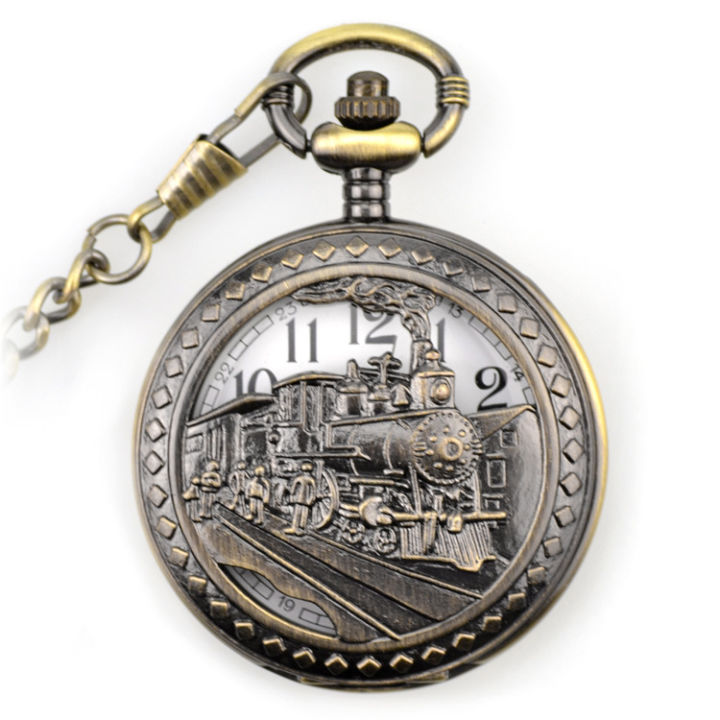 Astrotrain 5cm PlusSized Pocket Watch Flip Hollow Pocket Watch R