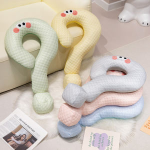 JOJO CASTLE Question Mark Pillow U-shaped Pillow 60cm Question Mark Pillow Plush Toy Cool In Summer Question Mark Headrest Birthday Gift
