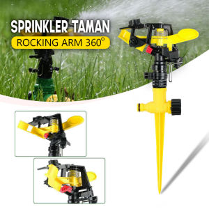 DADIDU Alat Siram Impact Rain Air Untuk Kebun Ladang Debu Rocking Arm Muter 360 Derajat - Rotate Sprinkler Spray Nozzle Air Irigasi Taman 1/2" - Alat Penyiram Tanaman Sprinkler Irigasi Taman Berputar 360 Derajat