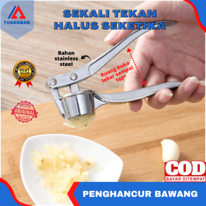 Penghancur Bawang Putih Bumbu Dapur Stainless Steel Bagus Garlic Press Grinder Parutan Bawang Mini Union Slicer Parutan Mini Penghalus Bawang Pemarut Mini Sebaguna Gratis Ongkir Bisa COD