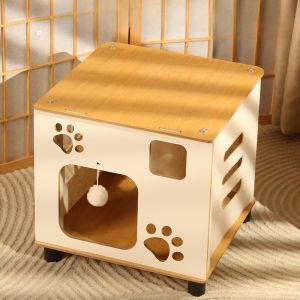 Aimayapet บ้านแมวไม้ คอนโดแมว หลุมอวกาศแมว หรูหรา แข็งแรง 1ชั้น 2ชั้น 2in1