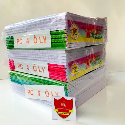 SET 5 Tập học sinh 200 trang kẻ ngang 4 ôly