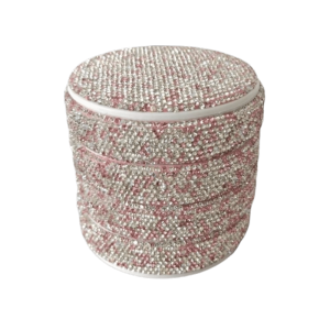 LIHUA 4 Layers Rotating Jewelry Storage Box Earring Holder Rhinestone Necklace Desk Organizer Protection with Lid Ring Bracelet Storage Women