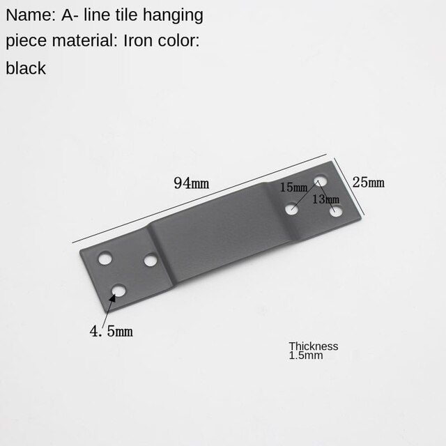 Stainless Steel Tile Pendant Fixing Hooks Wall Mount Flat J Hooks ...