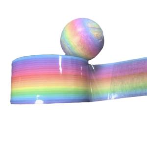 ม้วนเทปเทปสีทำมือลูกบอลไม้สายรุ้งของเล่นทำมือของเล่นผ่อนคลายม้วนเทปของเล่นลูกสำหรับทำของเล่น