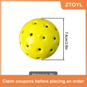 【ZTOYL】 Im Lặng Pickleball Bóng PU Bọt Mềm Yên Tĩnh Đào Tạo Bóng Cho Trong Nhà Thực Hành Hoạt Động Giải Trí 1/3Pcs