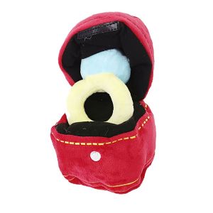 PETPARADIS รักเพชร ตุ๊กตายัดไส้ ทนต่อการกัด สำหรับสุนัขขนาดเล็กขนาดใหญ่ การฝึกฟันกราม ของเล่นตุ๊กตากล่องแหวน ตุ๊กตาลูกสุนัข การเล่นกลางแจ้ง อุปกรณ์สำหรับสุนัข ของเล่นโยนสุนัข ของเล่นฝึกเคี้ยว อุปกรณ์เสริมสำหรับสัตว์เลี้ยง