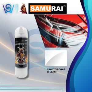 【100% Original】SAMURAI Spray Paint 2K Coat 400ml Clear DIY Painting Car 2k Spray Transparent Penyembur Cat Coating Warna Jernih 喷漆
