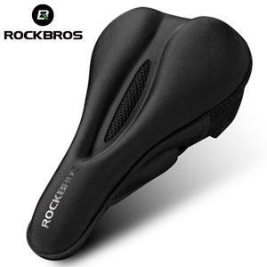 ROCKBROS MTB Bicycle Saddle Cover Liquid Silicone Gels Saddle Cover Hollow Breathable Comfortable Soft Cycling Seat Accessories