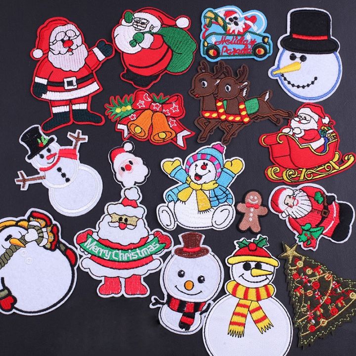Sticker ủi nhiệt thêu logo hình ông già noel giáng sinh - miếng dán ...