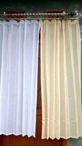 [GLOSIR] TERLARIS GORDEN VITRASE POLOS BAHAN KATUN MOTIF SALJU UNTUK JENDELA