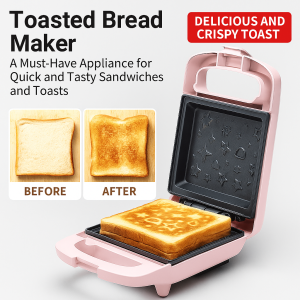 Breakfast Machine for Family Users MultiFunctional Food Grade NonStick Coating Toast Heating and Pressing