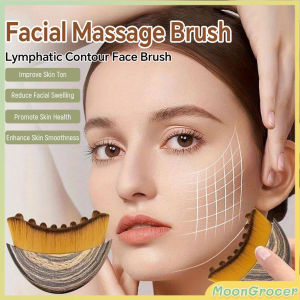 M.G.【Ready in Stock】 Portable Lymphatic Contour Face Brush Multi-function Brushing Face Brush Meridian Brush Makeup Brush