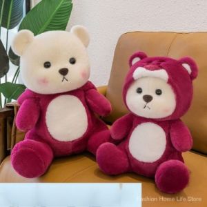 Gấu bông Cosplay gấu dâu- Gấu bông Lena Bear mặc áo cosplay Gấu Dâu Lotso Gấu Lena Sang Trọng Làm Qùa Tặng Người Yêu Ý Nghĩa- HAUNNISHOP.VN