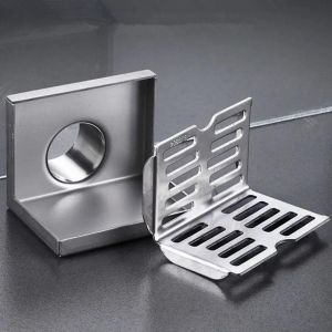 3.5Inch Saringan Got SUS 304 Siku Floor Drain Saringan Dinding Sudut Floor Drain Wall Corner Pembuangan Air Unik / Floor Drain dinding