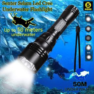Senter Selam LED Swat Police Waterproof / Scuba Diving XML-T6 Diving Flashlight Swat XZT-8760 Waterproof