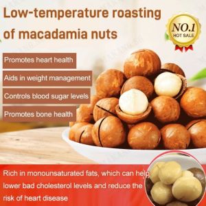 makang Natural Healthy Nutrition Hawaiian Nuts Low Temperature Roasting Dried Macadamia Nut Milk flavor King of Thousand Fruits Reduce Heart Disease Risk Excellent Fruit Higher Protein Nuts