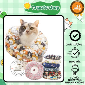 gối chụp cổ chống liếm khi chó mèo khi bệnh hoặc cần thoa kem - T3 PETS SHOP