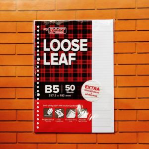 Loose leaf B5 Polos isi Kertas Binder 50 Garis/Polos Big Boss
