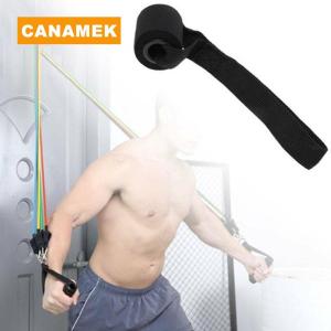 【CANAMEK】 Pilates Latex Tube Elastic Belt Resistance Bands Over Door Anchor Indoor Sports