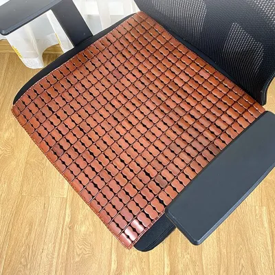 Kusyen Bambu Semula Jadi 天然竹子凉垫 坐垫– Natural Bamboo Seat Cushion Carbonized Cool & Breathable Car & Home Use