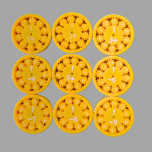 Mainan Matematika Fidget Spinner Belajar Angka Operasi Hitung Kali Bagi Tambah Kurang isi 9pcs MK141