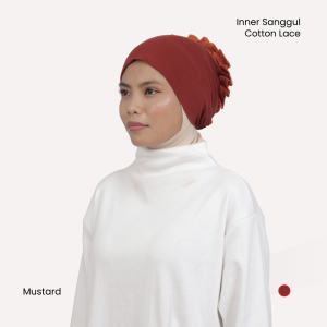 HAYA GROUP (Ambil 2 Bayar 1) Inner Tudung Sanggul Lace Turki Anak Tudung Cotton Tutup Belakang Stretchable Tali Adjustable Wanita - Buy 1 Free 1