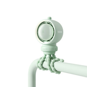 JISULIFE Life2S Portable Stroller Baby Fan 5000mAh Detachable head 100 Level Speed wind Auto-Oscillating with LED Light