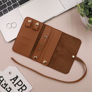 BINOCUL Có thể gập lại Cuộn tổ chức trang sức Di động Nhẹ Túi đóng gói cho dây chuyền Nhỏ Hiển thị nhẫn Túi đựng trang sức cho bông tai và vòng tay