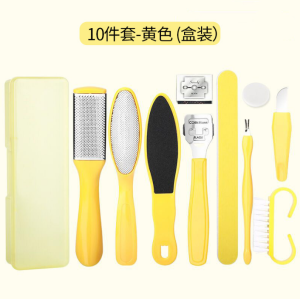 10Pcs/set Pedicure Tools Kit Stainless Dead Hard Skin Callus Remover Scraper Pedicure Rasp Tools