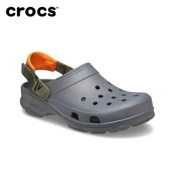 orange and grey crocs