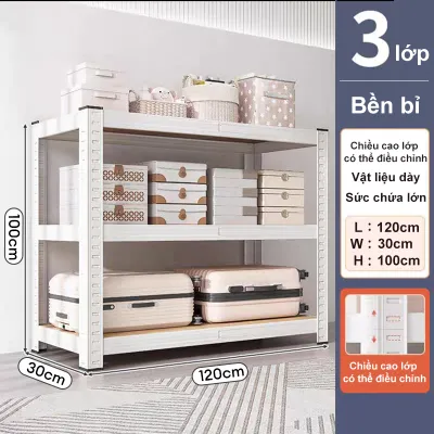 MIKI Kệ Sắt V Lỗ 6/5/4/3 Tầng tầng giúp bạn cất gọn đồ đạc Kệ để đồ Đa năng