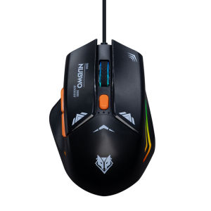 ✅แท้100% NUBWO NM107M Macro Mouse Gaming USB Silent Switch 8000DPI ไฟ RGB ​​​​​​​เมาส์เกมมิ่ง มาโคร ไร้เสียงคลิ๊ก 6ปุ่ม