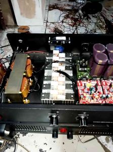 Power amplifier rakitan 5 Amper dobel travo . kualitas 1