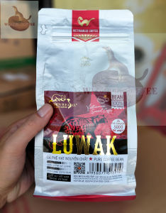 Cà phê chồn Luwak rang mộc ( Túi Zip 500g Hạt )