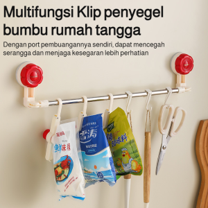 Klip Penyegel Penyegar Kompak Aman dan tidak berbau Dapat disesuaikan Disegel untuk kesegaran Disegel untuk tahan lembab Dengan ceratnya sendiri Klip Pelindung Serangga multifungsi