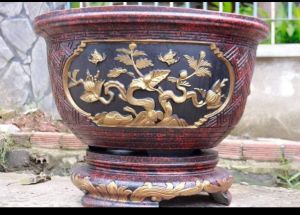 Khuôn chậu tròn 50cm (Chậu + chân đôn) đầy đủ lòng trong thi công dễ dàng