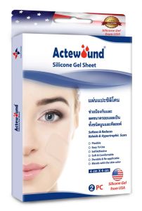 แผ่นแปะ silicone ลดรอยแผลเป็นนูน Actewound