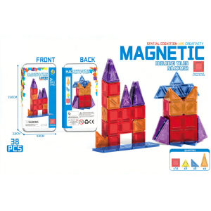 Baby Mini Tile Magnetic Building Cubes with Tin Case Travel Educational Magnetic Toys Toddlers