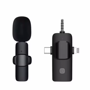 Micro Thu Âm Không Dây Cài Áo K35 Bộ 1Mic Và 2Mic Jack 3.5mm Cho Điện Thoại Máy Ảnh