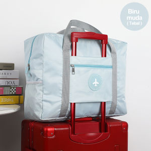 JIOYANG Tas Travel Besar Tahan Air Lipat Tote Tas Travel Organizers Portabel Tempat Penyimpanan travelbag Organizer Bag