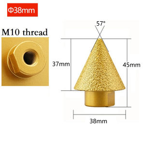 Mata Gerudi Tirus M10 Interface 38/50mm Diamond Chamfering Reaming Tool Marble Tile Hole Opener Dry Grinding Head
