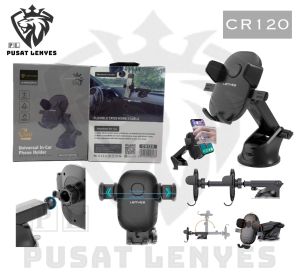 CR120 - Car phone holder lenyes CR-120 untuk dashboard atau kaca mobil kuat dan kokoh