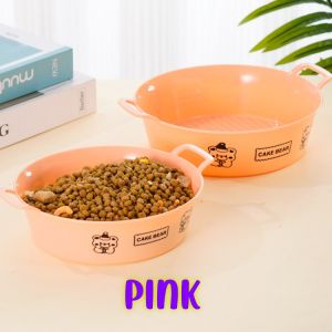 Pet Feeding Bowl Water Dry Food Snack Feeder Cute Macaron Color Multipurpose Pet Bowl For Dogs Cats Small Animals