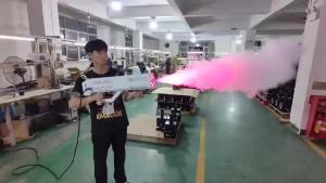 ปืนยิงควันแบบพกพาสำหรับไนท์คลับ Dmx ดิสโก้ ดีเจ ปาร์ตี้ ไฟเลเซอร์ LED ไฟหมอก สเปรย์หมอก RGB เครื่องพ่นควัน Co2