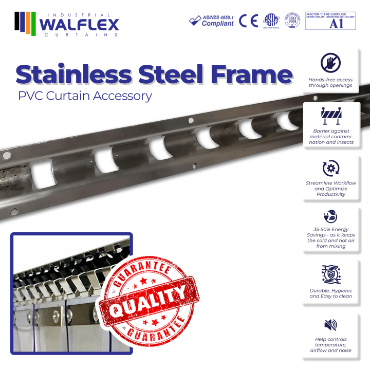 Walflex PVC Plastic Curtain Hanger Stainless Steel 304 Heavy Duty walflex-pvc-plastic-curtain-hanger-stainless-steel-304-heavy-duty