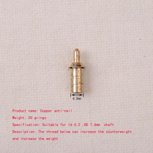 12pcs Copper Nock Pin Anti-Nail 50gn For ID6.2mm OD7.1/7.2/7.4/7.6/7.9mm Shaft Sports equipment fishing accessories HG1023PH